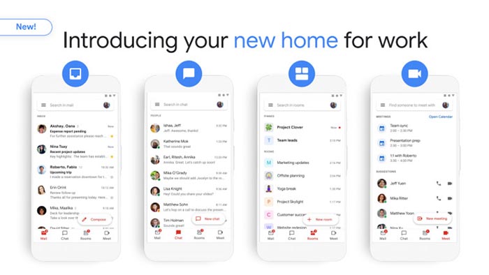 Google bổ sung tính năng trò chuyện và Meet trên Android