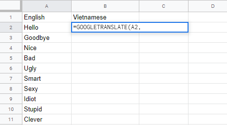 Áp dụng mẹo cực chất sau để Google Translate dịch trực tiếp ngay trong Google Sheets